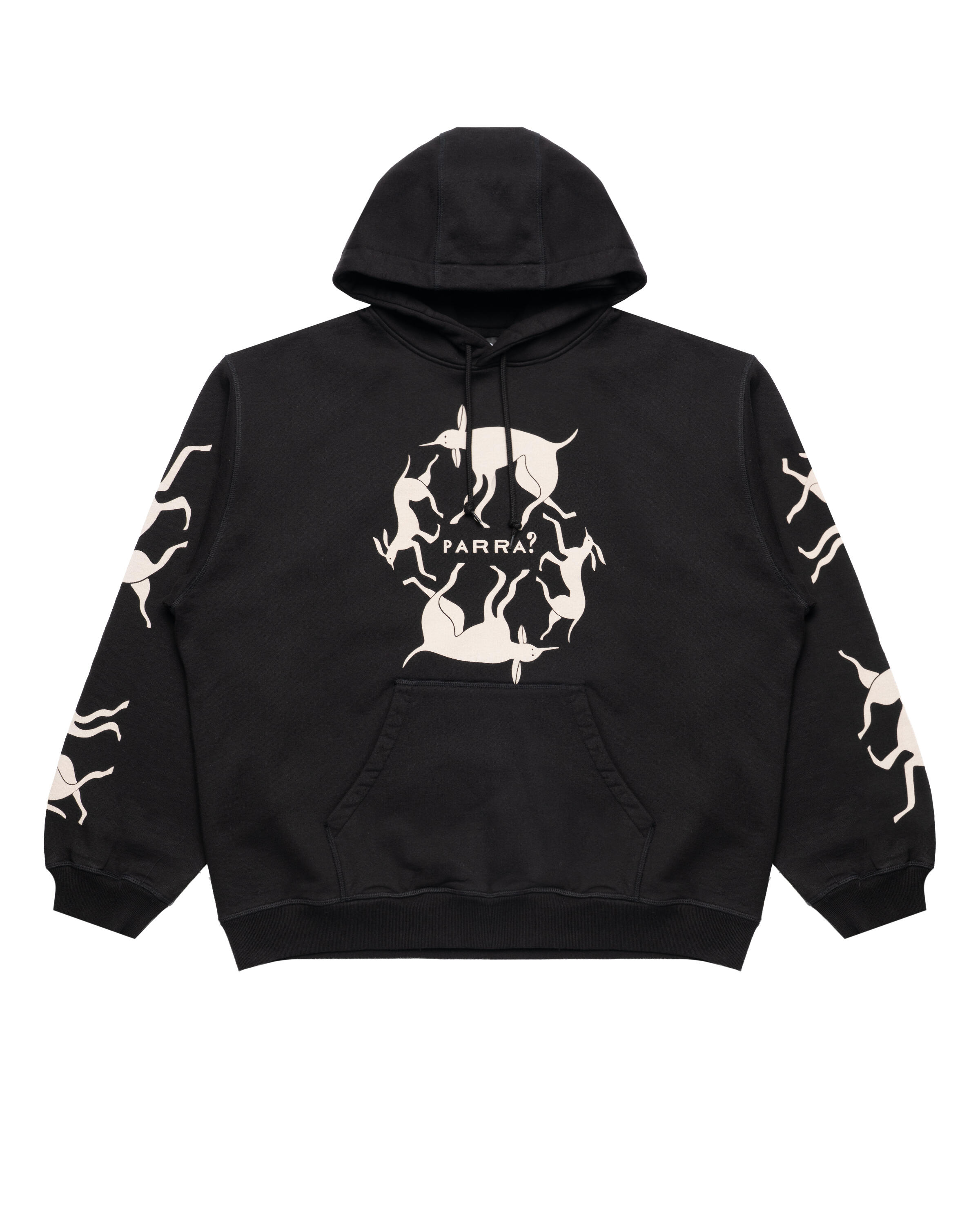 90s 00s タトゥー イベント デーモン ヌード ジップ パーカー 黒 XL by Parra Non grand cafe hooded sweatshirt | 55230 | AFEW STORE